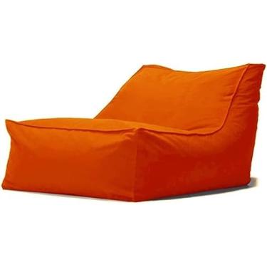 Imagem de Sxbcya Bea Bag Cadeiras Capa Para Adultos Ao Ar Livre Impermeável Oxford Chaise Louge Pufe Capa O Filler Garde Praia Acampamento Sofá-cama Puff Salo, Orange, Empty cover