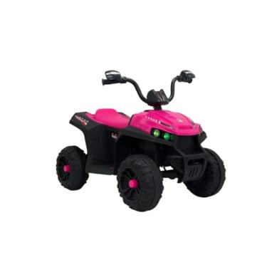 Imagem de Bang Toys - Quadriciclo Elétrico Infantil SpeedTrail Rider 12V - com Luzes de LED, Sons, Entrada USB/MP3 e Acelerador no Pedal - Suporta até 50kg - Cor Rosa