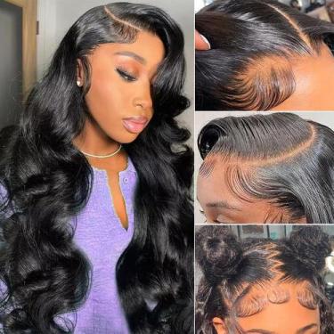 Imagem de Peruca SWEETGIRL Human Hair Body Wave 13x6 HD Lace 26" 180%