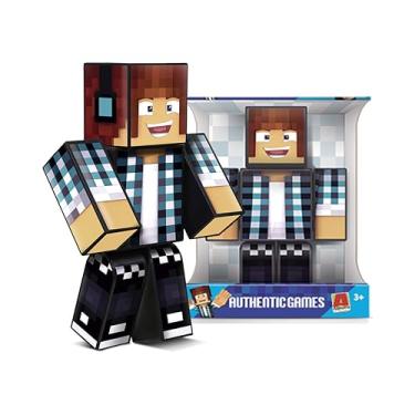 Imagem de Boneco Mine Authentic 25cm Original Youtuber Gamer Articulado