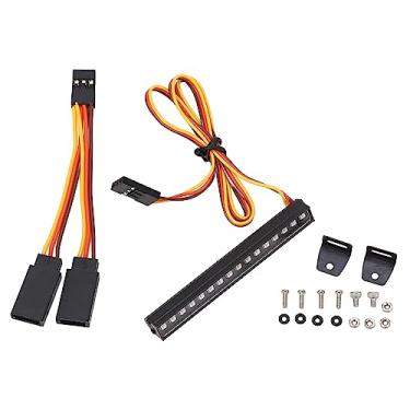 Imagem de Lâmpada LED de Teto de Barra RC, Luz Multimodo 16LED RGB, Plug and Play, Memória Desligada, para Carros 1/18 RC, Feita de Liga de Alumínio