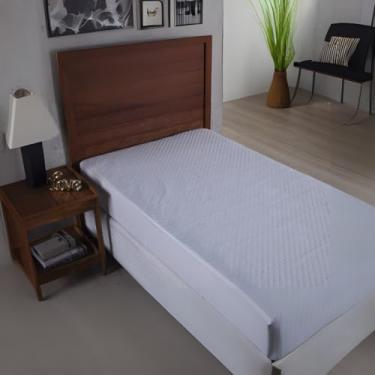 Imagem de Capa Protetora de Colchão Solteiro Matelado Impermeável com Elástico Ajustável e Respirável