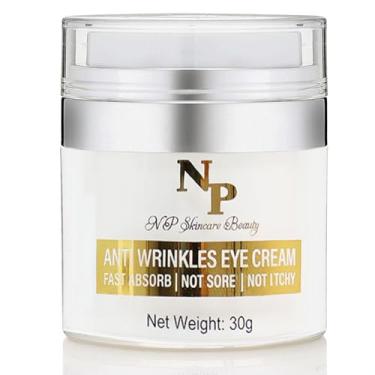 Imagem de NP Skincare Beauty Creme antirrugas para os olhos – rápida absorção, ingredientes naturais para olheiras, olhos inchados e redução de rugas, 30 gramas