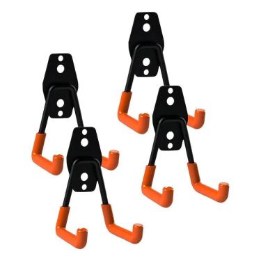 Imagem de 2X 4 Suporte De Parede Aço Multiuso 23Kg Bike Mangueira Esca