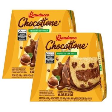 Imagem de Kit 2 Panetone Bauducco Chocottone Maxi Avelã 450g