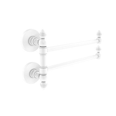 Imagem de Allied Brass P1000-GTB-2 Prestige Skyline Collection 2 Trilho de toalhas com braço giratório, branco fosco