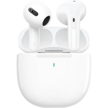 Imagem de Fone De Ouvido Sem Fio Bluetooth 5.4 Compatível Com Todo Celular Cancelamento Ruído Bateria 16 Horas de Uso Microfone Controle Touch - Linha A'Gold Premium