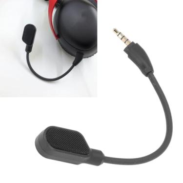 Imagem de POCREATION Jogo de Substituição de Microfone, Microfone de Vara Desmontável Cloud III para Headset Gamer Cancelamento de Ruído Som Claro 360 Graus Flexível Com Conector 3.5mm Banhado a Ouro