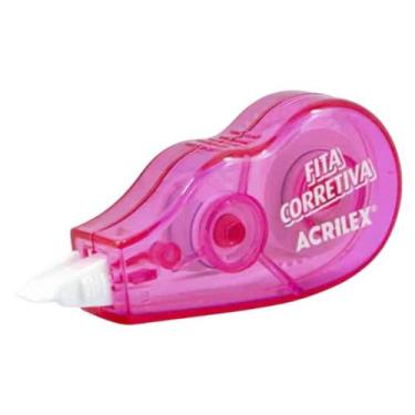 Imagem de Fita Corretiva Acrilex - Fita 5mm - 3 metros - Escolha a Cor, Rosa