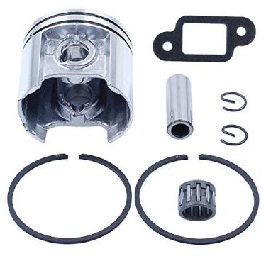 Imagem de Hippotech Pistão de 42,5 mm com junta de rolamento de pino de anel para motosserra Stihl 025 MS250
