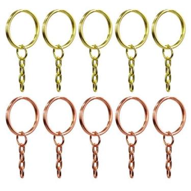 Imagem de kit de argolas coloridas para chaveiro 200 unidades  - RussoArt