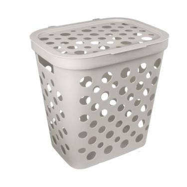 Imagem de Cesto de roupa suja ou brinquedo infantil 30l usual baby para quarto d