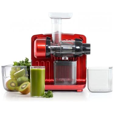 Imagem de Centrífuga de Frutas com 8 Velocidades, Aço Inoxidável, 200W, 110v, OMEGA JCUBE500RD, Vermelho