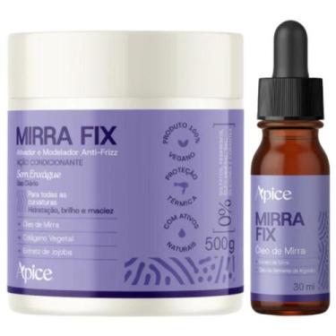 Imagem de Kit Apice MirraFix Oleo Mirra + Ativador Antifrizz Cachos Curvaturas H