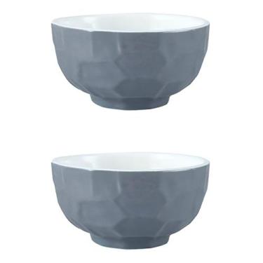 Imagem de Bowl Porcelana Cozinha Cumbuca Tigela Sorvete Kit 2 Unidades - Vert St