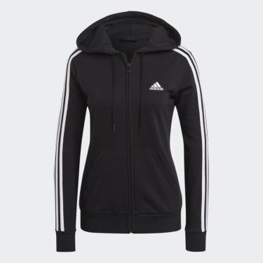 Imagem de Moletom Feminino Adidas Zíper Com Capuz 3SS Esporte Treino-Feminino