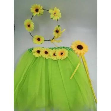 Imagem de Kit Fantasia Infantil Acessórios Festa Fada Havaiana VR - asp