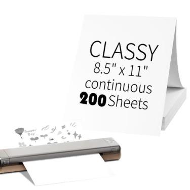 Imagem de Papel para impressora térmica CLASSY 200 folhas 22 x 28 cm US Letter