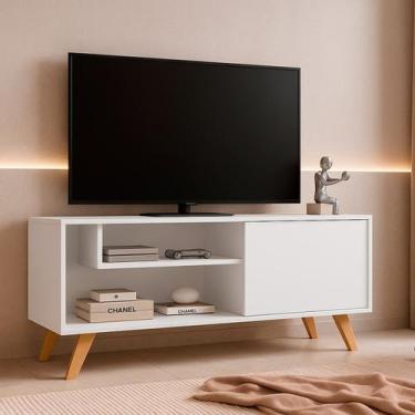 Imagem de Rack De Tv Para Sala, Moderno Com Prateleiras Heitor Mobishop para até