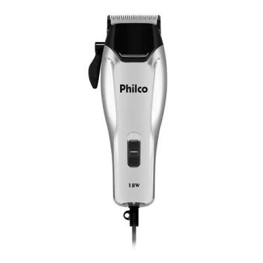 Imagem de Cortador de Cabelo Philco PCR04 18W com 9 Acessorios - Britania, Prata