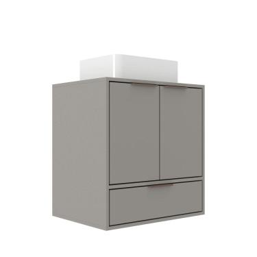 Imagem de Gabinete para Banheiro Prime Yescasa Cimento