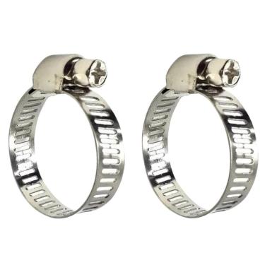 Imagem de Abraçadeira Aço Inox 1 Rosca Sem Fim 16 - 25Mm Kit 02 Un