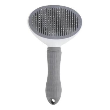 Imagem de Escova para Pet de Remover Pelos Rasqueadeira Automática Autolimpante 