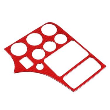 Imagem de Adesivo de moldura de painel de botão multimídia para console central de carro compatível com Alfa Romeo 159 Brera Spider 2004-2011 de fibra de carbono macia para painel de engrenagem de controle