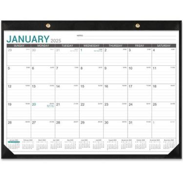 Imagem de Calendário de mesa Lortarl 2025 de janeiro a dezembro 22 x 17 cm com p