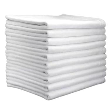 Imagem de Pano de Chão Branco Saco Duplo 100% Algodão Alvejado Kit com 2 a 10 Unidades (2)