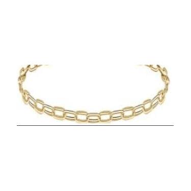 Imagem de Tornozeleira banhada a ouro para mulheres, delicada corrente de elos ajustáveis, presente de joias para festivais de verão., Medium, Latão, Sem Pedra Preciosa