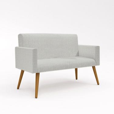 Imagem de Namoradeira 2 Lugares Pés Palito Nina Linho