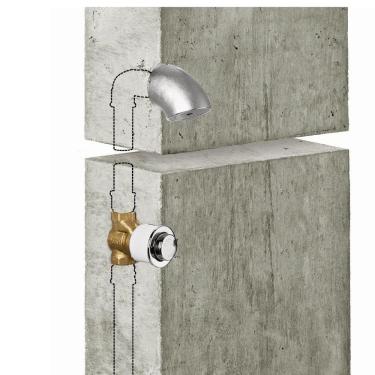 Imagem de Chuveiro de Sobrepor Alta Segurança Docol 1/2`` Chrome