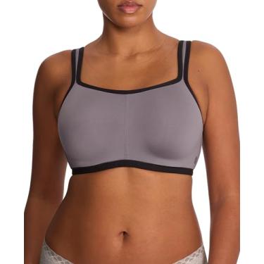 Imagem de Natori Yogi Sutiã esportivo conversível feminino, Cinza/preto, 36A