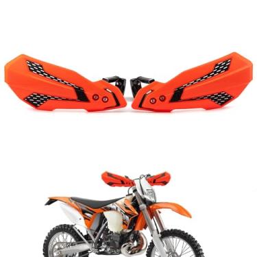 Imagem de Protetor de mão universal para motocicleta, kit de montagem ajustável, 7/8 pol. (22 mm) ~ 28 mm, à prova de poeira, à prova de chuva e queda, para motocross, motocicleta vintage, quadriciclo (laranja)