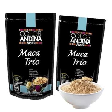 Imagem de Maca Peruana Trio em Pó 100% Pura Color Andina - 2 Pacotes de 100g