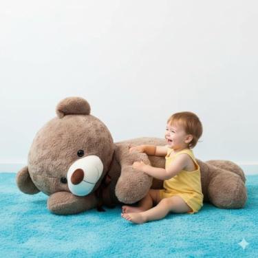 Imagem de Urso de Pelúcia Gigante 'Abraço de Amor' de 1 Metro – O Presente para quem você Ama