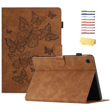 Imagem de UUcovers Capa para tablet Samsung Galaxy Tab A9 Plus/A9+ 11 polegadas 2023 (SM-X210/X216/X218) com suporte/porta-lápis/bolsos [hibernar/despertar automático] Capa carteira magnética em relevo à prova