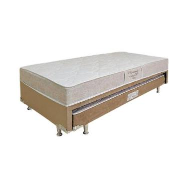 Imagem de Bibox Lavanda e Orquidea Malha Bege Molas Ensacadas Da Sleep 88X188X51