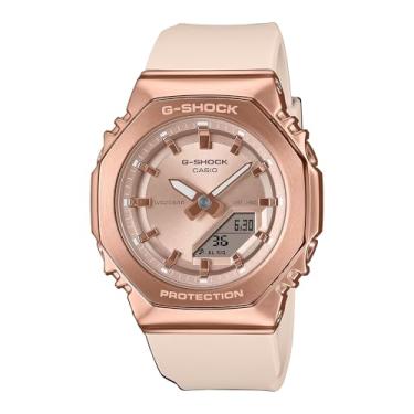 Imagem de Casio G-Shock Relógio feminino octogonal ouro rosa GMS2110PG-4A