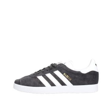 Imagem de adidas Gazelle Derbys masculino, Cinza escuro/branco/dourado metálico, 6.5