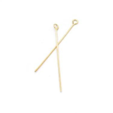 Imagem de Alfinete Contra Pino Metal Dourado 35mm 100pçs 20g - Macall