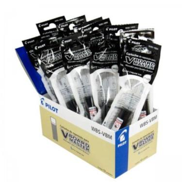 Imagem de Cartucho refil pincel marcador vbm preto pilot 12un - pilot