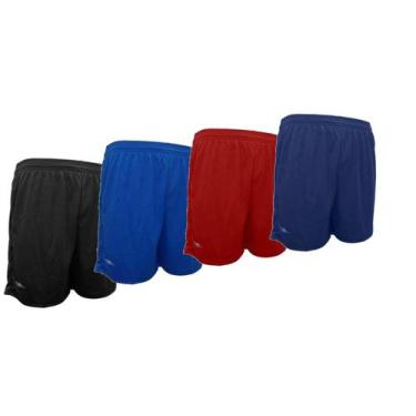 Imagem de Kit 4 shorts masculino esportivo academia plus size Elite 38 ao 64, Pr