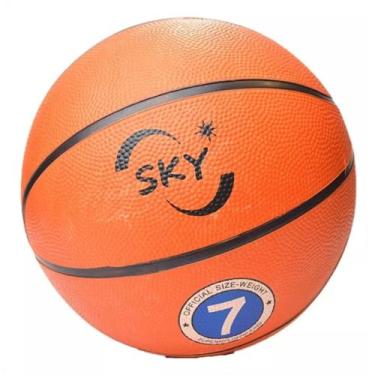 Imagem de Bola de Basquete Com Bico P/ Encher Tamanho N 7 - Sky