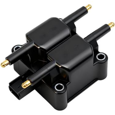 Imagem de DRIVESTAR Pacote de bobina de ignição compatível com Dodge Ram 1500 Ram 2500 Caravan Stratus Avenger Chrysler Sebring PT Cruiser Jeep Liberty Plymouth Neon 2.4L 2.0L 8.0L 1.6L UF410 UF183