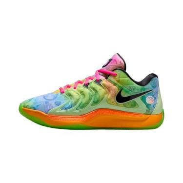 Imagem de Tênis de basquete KD17 (HF1811-700, pouco volt/rosa hiper/laranja total/azul báltico), Barely Volt/Hyper Pink/Total Orange/Azul Báltico, 45