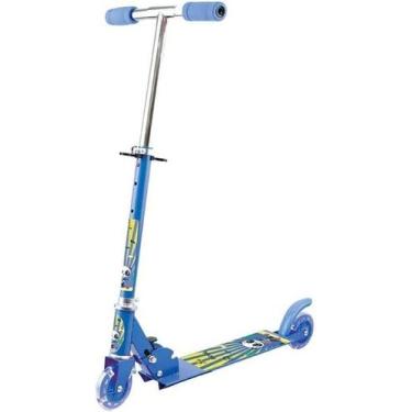 Imagem de Patinete Metal 2 Rodas Brinquedo Infantil Dobrável Ajustável - Casaria