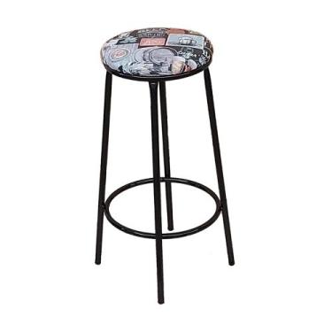 Imagem de Banqueta Fany Alta sem Encosto P/ Balcão com 70 cm de Altura Estrutura