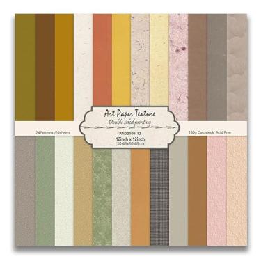 Imagem de Papel de scrapbook Boho, 30,5 x 30,5 cm, 40,8 kg/160 g/m², impressão dupla face, papel de scrapbook para fazer cartões, agendas de desenhista, bordas de fundo, cartões comemorativos